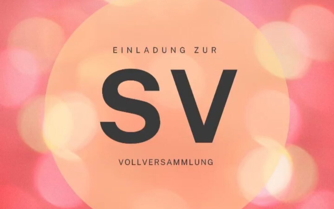 Einladung zur SV-Vollversammlung am 17.01.2024