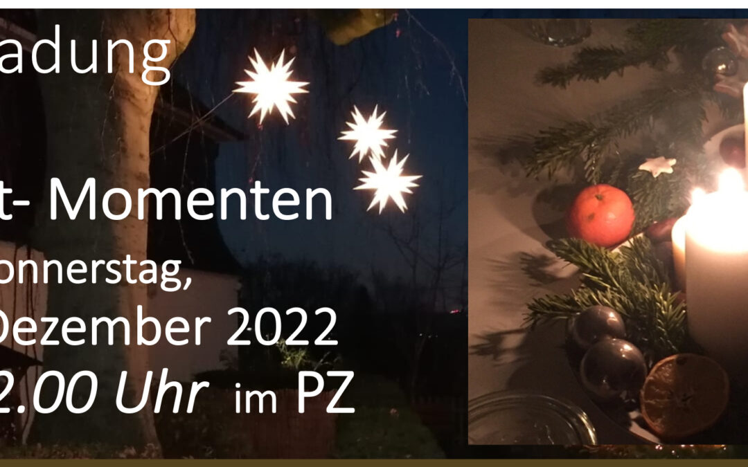 Einladung zu den Licht-Momenten